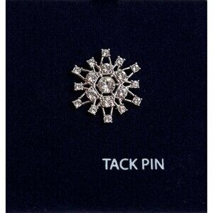 Swarovski Crystal Rockefeller Center 6 Point Star Tack Pin Brooch EC + FREE 🎁